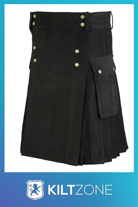 Black Utility Kilt For Sale Premium Utility Kilt Utility Kilt Kilt