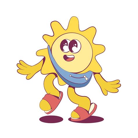 Premium Vector Retro Groovy Mascot Character