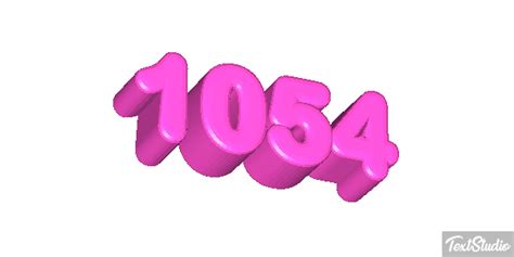 1054 Number Animated GIF Logo Designs
