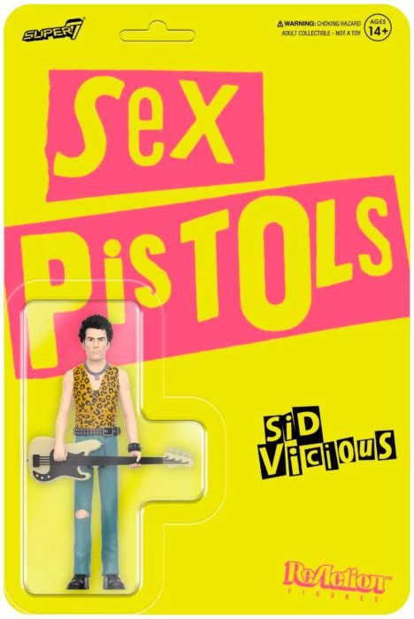 Sex Pistols Sid Vicious Reaction Action Figure By Super