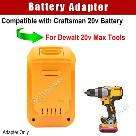 Adapter For Craftsman V 20 20v Battery Convert To For Dewalt 20v Drill Tools Eur 13 55 Picclick Fr