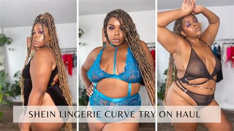 SHEIN Plus Size Try On Haul SEXY LINGERIE YouTube