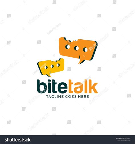 Bite Logo Design Template Stock Vector Royalty Free 1345816355