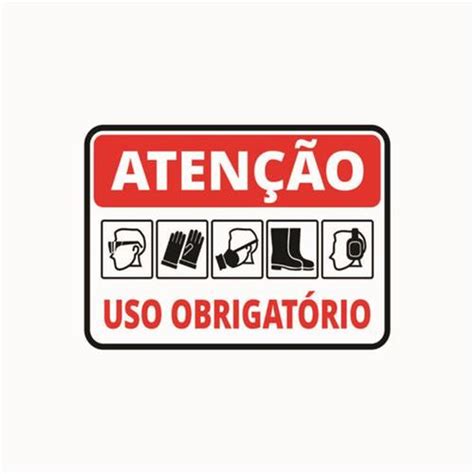 Placa De Sinalização Epi´s Medida 20cmx30cm Martins Atacado