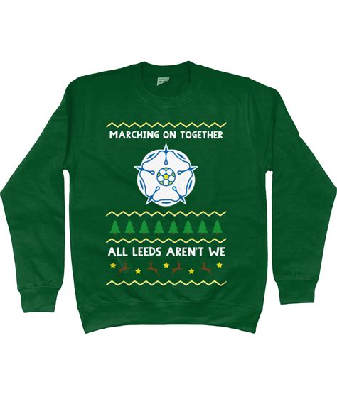 Leeds Marching On Together Christmas Jumper Hype Jumpers