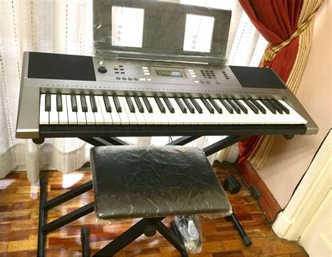 Yamaha Keyboard Psr E353 With Stand Chair And Sustain Pedal Still In Box Hobbies And Toys Music