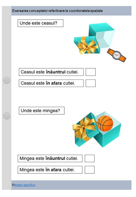 Caiet De Lucru Pentru Exersarea Conceptelor Referitoare La Coordonatele