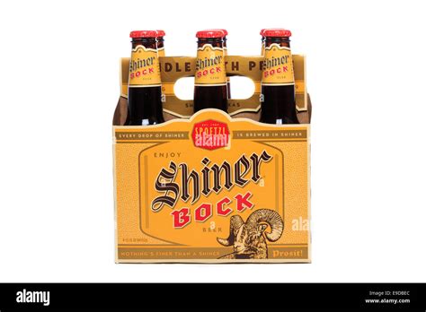 Shiner Bock Beer From The Texas Spotzl Brewery Stock Photo Alamy