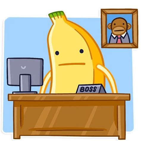 Набор стикеров для Telegram «Банан»