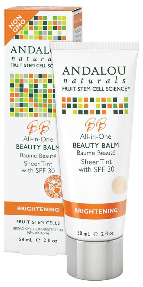 Andalou Naturals All in One Beauty Balm Brightening Sheer Tint with SPF ...