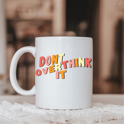 Mental Health Svg Dont Overthink It Svg Retro Svg Trendy Etsy