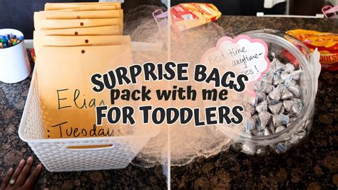 Activity Surprise Bags For Kids Travel Activities For Preschoolers