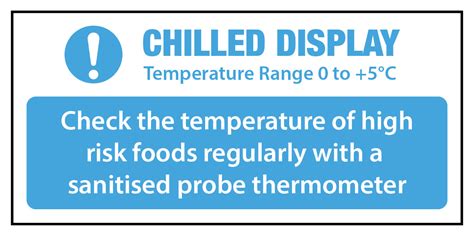 Check Chilled Display Notice Self Adhesive Vinyl Sticker The Hospitality Shop