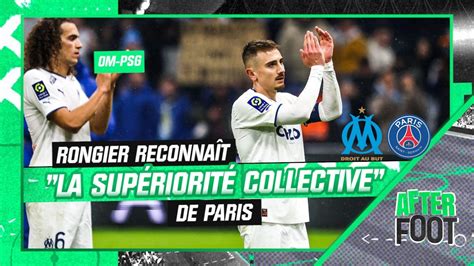 OM 0 3 PSG Rongier reconnaît la supériorité collective de Paris