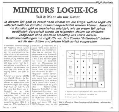 Minikurs Logik ICs Teil 2 Zeitglieder Oszillatoren Elektor Magazine