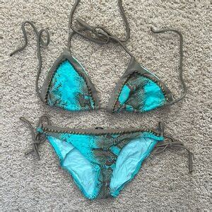 Vix Swim Vix Pink And Teal Bikini Set Poshmark