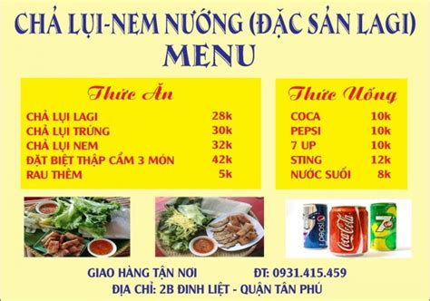 Quán Chả Lụi Nem Nướng Ngon Quận Tân Phú