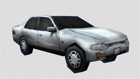 Ps1 Style Asset Generic Medium Sized Car Buy Royalty Free 3d Model