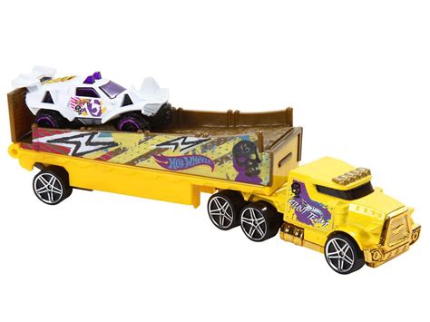 Caminhão Hot Wheels Transportador Mattel BDW Carrinho Caminhões Motos e Ônibus de