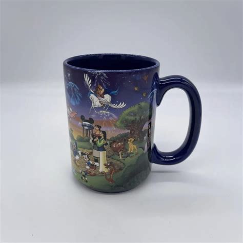 Walt Disney World Coffee Cup Mug Blue Epcot Mickey Depop