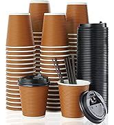 Amazon LITOPAK 240 Pack 12 Oz Paper Cups Disposable Coffee Cups