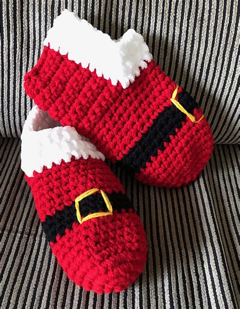 Ravelry Santa Slippers Adult Size Pattern By KooAlli S Designs