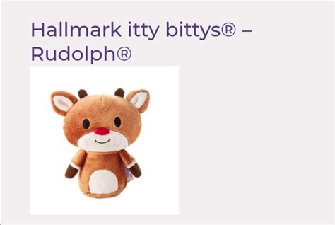 Hallmark Itty Bittys Rudolph The Red Nosed Reindeer Th Anniversary