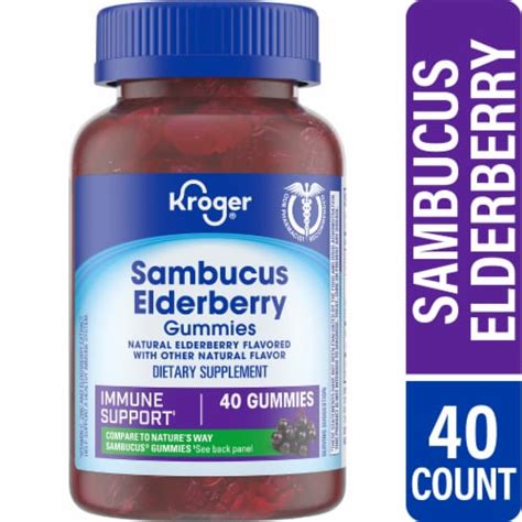 Kroger Elderberry Sambucus Gummies 40 Ct Ralphs