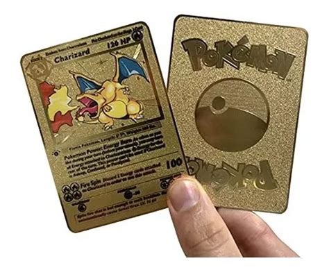 Charizard Base Set A Edicion De Cartas Pokemon De Metal Dor Cuotas