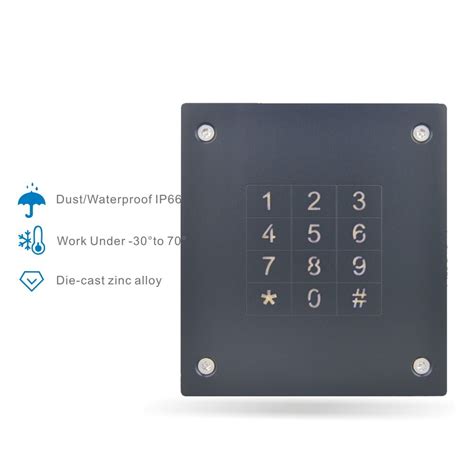 Standalone Metal Case Door Access Readers Access Control Keypad