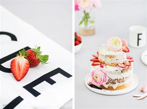 Erdbeertorte Im Naked Cake Style Fein Und Fabelhaft