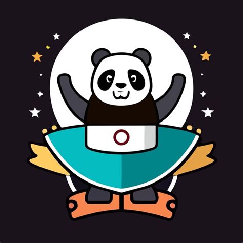 Mascotte Mignonne Pour Un Panda Danniversaire Le Panda Porte Un