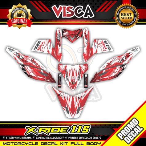 Decal Xride 115 Full Body Stiker Xride 115 Dekal Xride 115 Petir