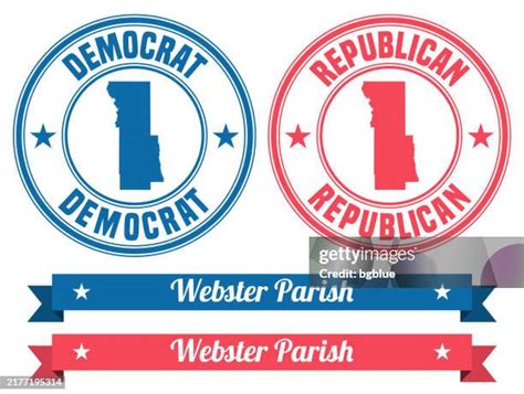 Webster Parish Louisiana Map On Rubber Stamp With Banner High Res