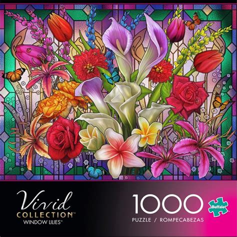 Buffalo Games Vivid Collection Window Lilies 1000 Piece Puzzle – The ...