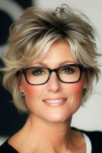 Chic Short Hairstyles For Women Over That Look Great With Glasses