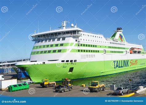 Passenger Ferry In The Port Of Tallinn Editorial Stock Image Image