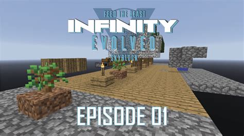 FTB Infinity Evolved Skyblock 01 A HELL OF A START EXPERT MODE