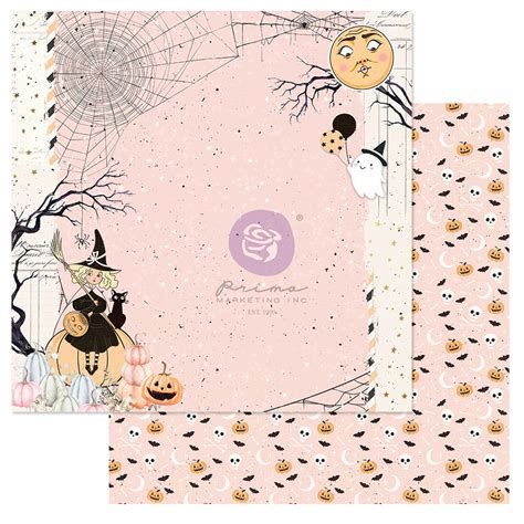 Luna Double Sided Cardstock 12x12 Halloween Night Wfoil Details