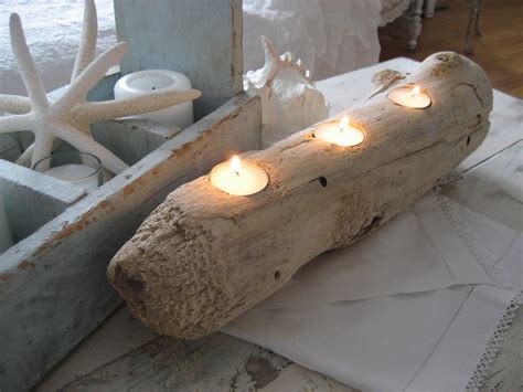 Passionate For White Driftwood Candle Holder