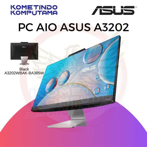 Jual PC All In One AIO ASUS A3202WBAK BA385W Core I3 1215U 8GB 512GB 21