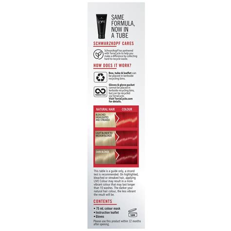 Buy Schwarzkopf Live Colour Ultra Brights Pillar Box Red 75ml Online At