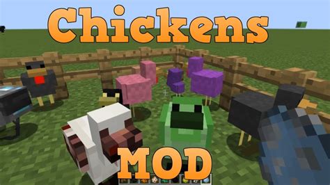 Minecraft Mod Showcase Chickens Mod And Primitive Mobs Youtube