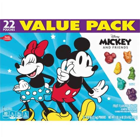 Disney Mickey And Friends Gluten Free Fruit Flavored Snacks Value Pack