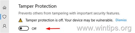 How To Disable Tamper Protection Security On Windows 10