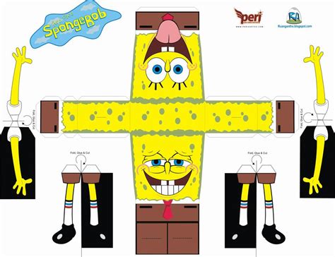 Cube Papercraft : Spongebob Squarepant Papercraft