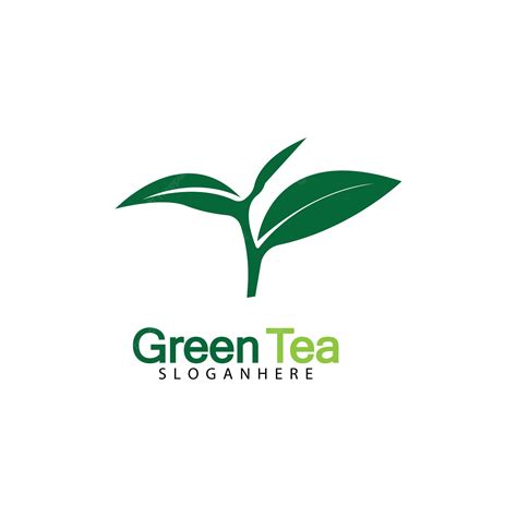 Premium Vector Green Tea Leaf Logo Vector Icon Illustration Design