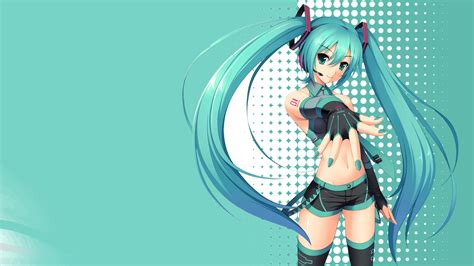 Anime Anime Girls Moon Long Hair Dark Hair Cyan Hd Wallpaper