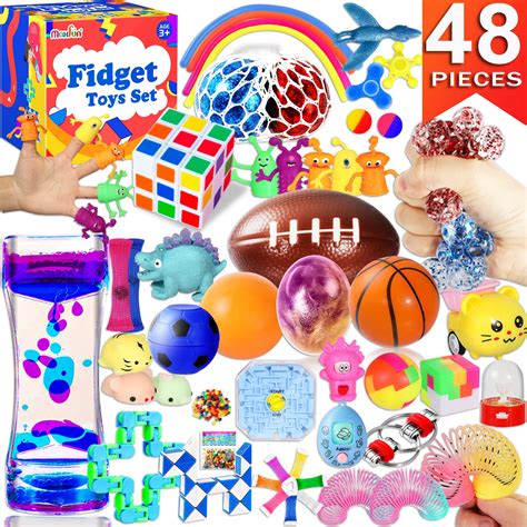 Buy Max Fun 48 Pack Sensory Fidget Toys Set Bundle Stress Relief Anti