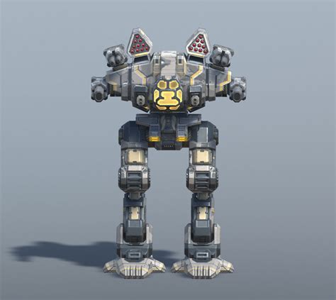 3D Model Goliath BattleMech VR AR Low Poly CGTrader